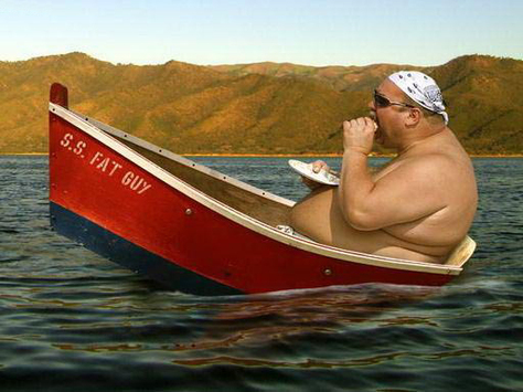 SS Fat Guy är ett av de bästa namnen på en båt med en knubbsäl i.